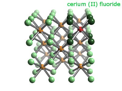 Crystal structure of cerium difluoride