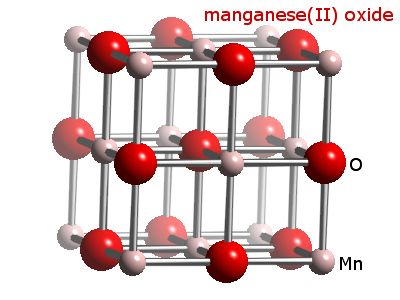 Crystal structure of manganese oxide