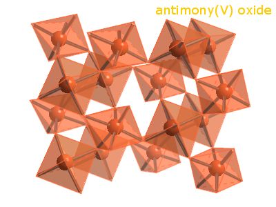 Crystal structure of diantimony pentoxide