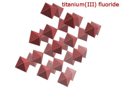 Crystal structure of titanium trifluoride