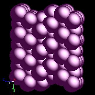 Iodine crystal structure image (space filling style)
